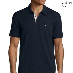 rag & bone Dark Blue Polo Shirt